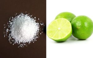 Chanh kết hợp với muối